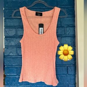 Vici Pink Ribbed Sleeveless Tank‎ Top